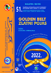 Naslovna biltena Zlatni pojas 2022 DECA vinjeta